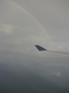 Being greeted to Japan by a rainbow ♥